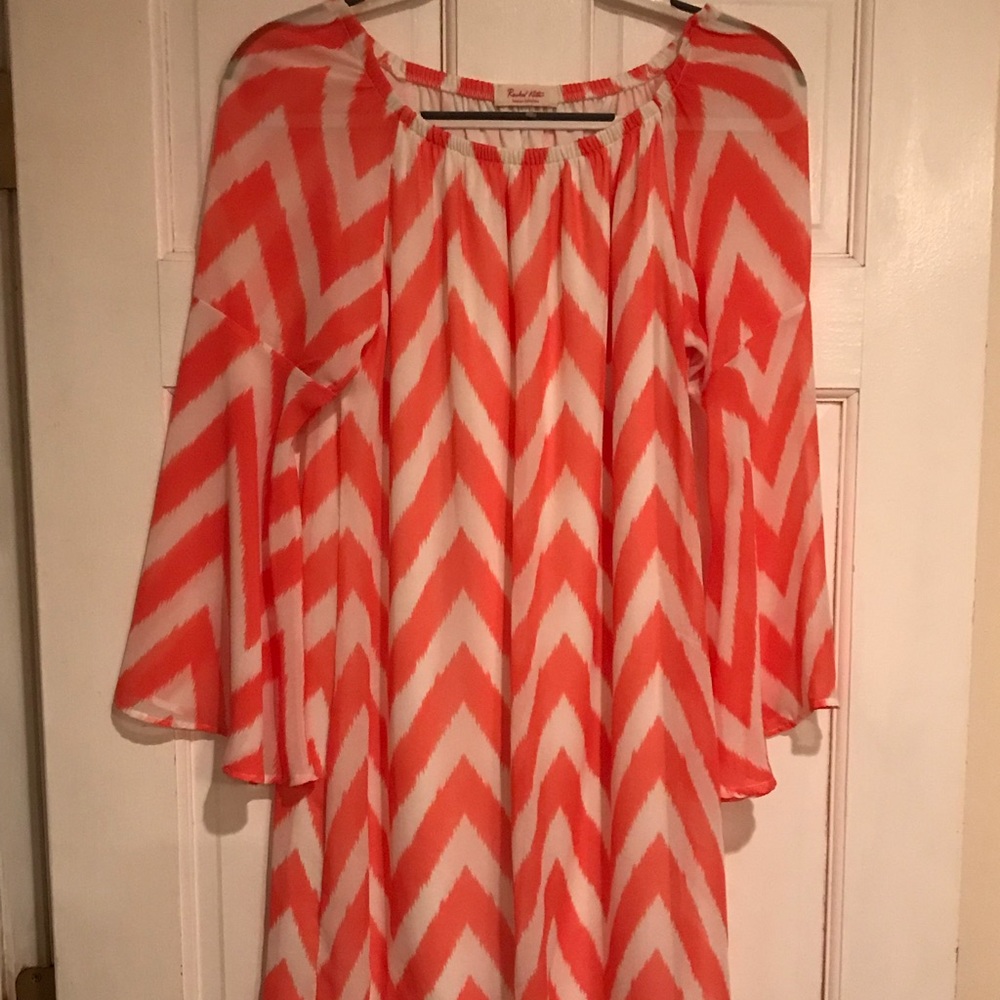 NWOT Rachel Kate Chevron Summer Dress - Picture 4 of 4